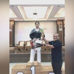 Altet Shoto-kai Kalsel asal Kabupaten Tanah Laut, Ayu Ambarwati. (Foto: Pelatih Shoto-kai Kalsel)