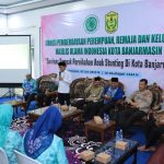 Komisi Pemberdayaan Perempuan, Remaja dan Keluarga Majelis Ulama Indonesia (MUI) Kota Banjarmasin menggelar kegiatan Seminar, Dampak Pernikahan Anak Stunting. (Kalimantanlive.com/Ilham).