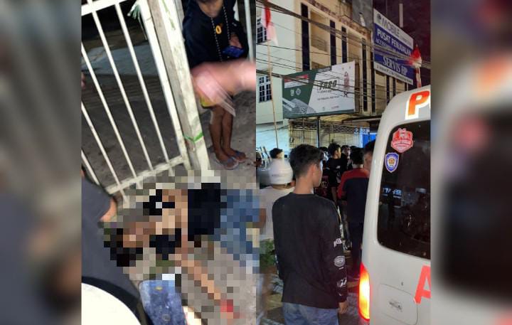 Polsekta Banjarmasin Timur berhasil meringkus seorang pria diduga pelaku pembunuhan di Jalan Veteran, Kelurahan Sungai Bilu, Kecamatan Banjarmasin Timur, Kota Banjarmasin, yang terjadi Minggu (6/8/23) tadi malam. (Kalimantanlive.com/Ilham)