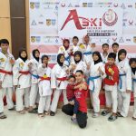 Kejuaraan Karate ASKI Cup III dan Piala Bupati Kabupaten Banjar 2023 sudah selesai yang dilaksanakan 4 hingga 6 Agustus di Aula Dinas Pendidikan Kabupaten Banjar. (Kalimantanlive.com/Kamil)