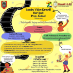 Pamfleat Lomba Video Kreatif dalam rangka Hari Jadi Provinsi Kalsel yang digelar Diskominfo Kalsel. (foto Hms Diskominfo Kalsel)