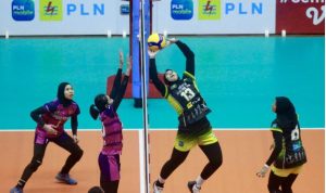 Ilustrasi pertandingan PLN Mobile Proliga yang menjadi kompetisi kasta tertinggi olahraga bola voli di Indonesia. (Humas PLN)