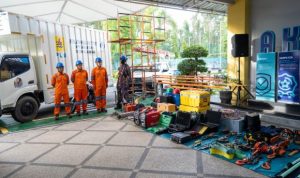 Personil dan peralatan tim PLN UIP3B Kalimantan siap selama masa siaga Idul Fitri 3-19 April 2024 (foto Humas PLN)
