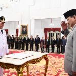 Presiden Prabowo Subianto secara resmi melantik H Muhidin sebagai Gubernur Kalimantan Selatan untuk sisa masa jabatan 2021-2024.