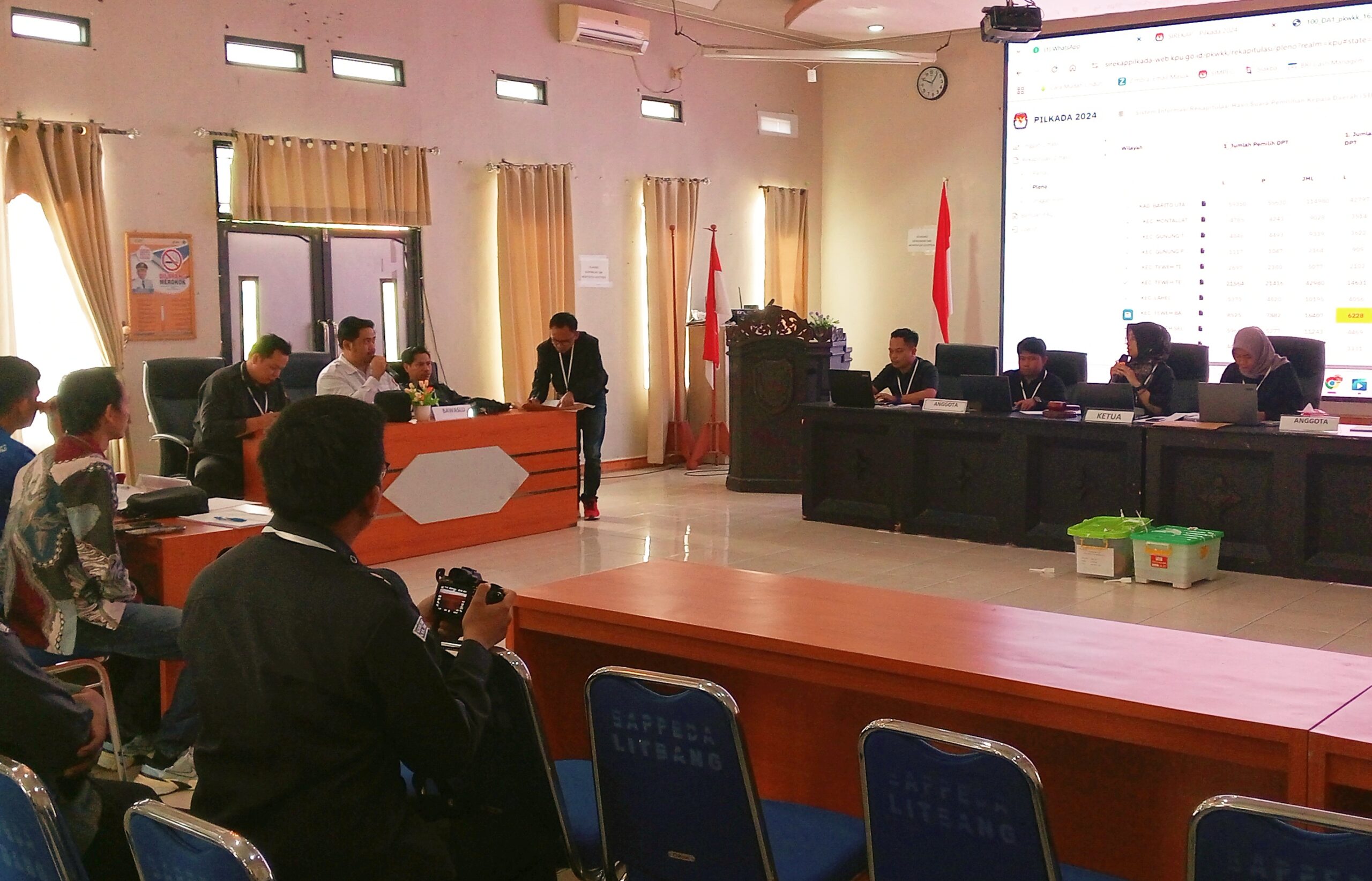 Rapat Pleno Terbuka Rekapitulasi Hasil Penghitungan Suara Ulang Pasca Putusan MK