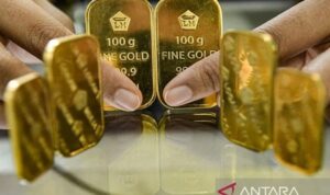 Ilustrasi - Aset investasi emas batangan. (Antaranews)