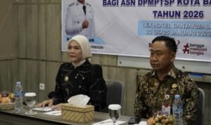 Wakil Wali Kota Banjarmasin, Hj Ananda saat membuka kegiatan Capacity Building, Jumat (23/1/2026).(Foto : Medcentbjm)