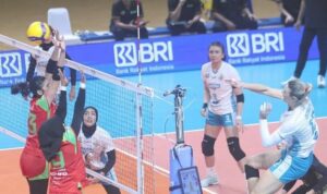 Tim Pertamina Enduro sukses mengalahkan Jakarta Electric PLN pada laga pembuka Proliga 2026, Jumat (912026). (sumber PBVSI)
