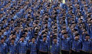 ASN saat berseragam batik Korpri.