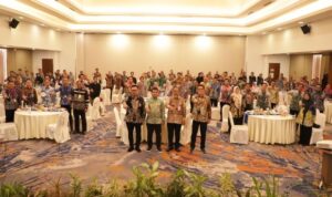 Bank Kalsel bersama FKPPD Kabupaten Kota Kalimatnan Selatan menggelar gathering di Banjarmasin, Jumat (3012026). (Humas Bank Kalsel)