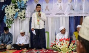 Gubernur Kalimantan Selatan, H. Muhidin, melalui Staf Ahli Bidang Ekonomi dan Pembangunan, Miftahul Chair saat menyampaikan sambutan. (MC Kalsel)