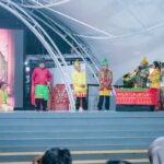 Suasana Panggung Taman Van Der Pijl, Kota Banjarbaru, tampak semarak, Sabtu malam (722026). (MC Bjb)