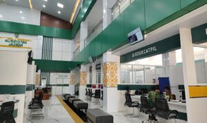 Beberapa loket pelayanan yang ada di Mal Pelayanan Publik Balangan. (Kalimantanlive.com/Kamil)