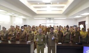 Forum Perangkat Daerah penyusunan RKPD 2027 oleh Diskominfo Kalsel, Senin (3032026). (Wartawasaka)