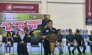 Penutupan Turnamen Futsal Ramadhan Cup Season VI 2026 oleh Bupati HST Samsul Rizal. (Kalimantanlive.comAdit)