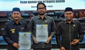 Suasana rapat paripurna di DPRD Banjarmasin, Kamis (5/3/2026).(Foto : Medcentbjm)