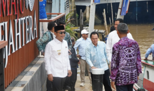 Suasana peresmian Shelter Air oleh Wali Kota Banjarmasin HM Yamin HR, Jumat (6/3/2026).(Foto : Medcentbjm)