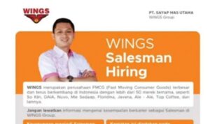 WINGS Group Membuka Lowongan Sales - Segera Daftar dan Kembangkan Karir Anda. (Fajarharapan.id)