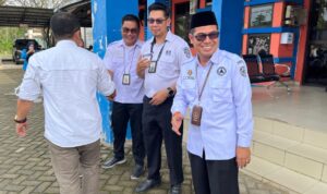 BPBD Balangan menggelar apel yang dirangkai dengan kegiatan halalbihalal di halaman Kantor BPBD Balangan, Rabu (25/3/2026). (foto: BPBD Balangan)